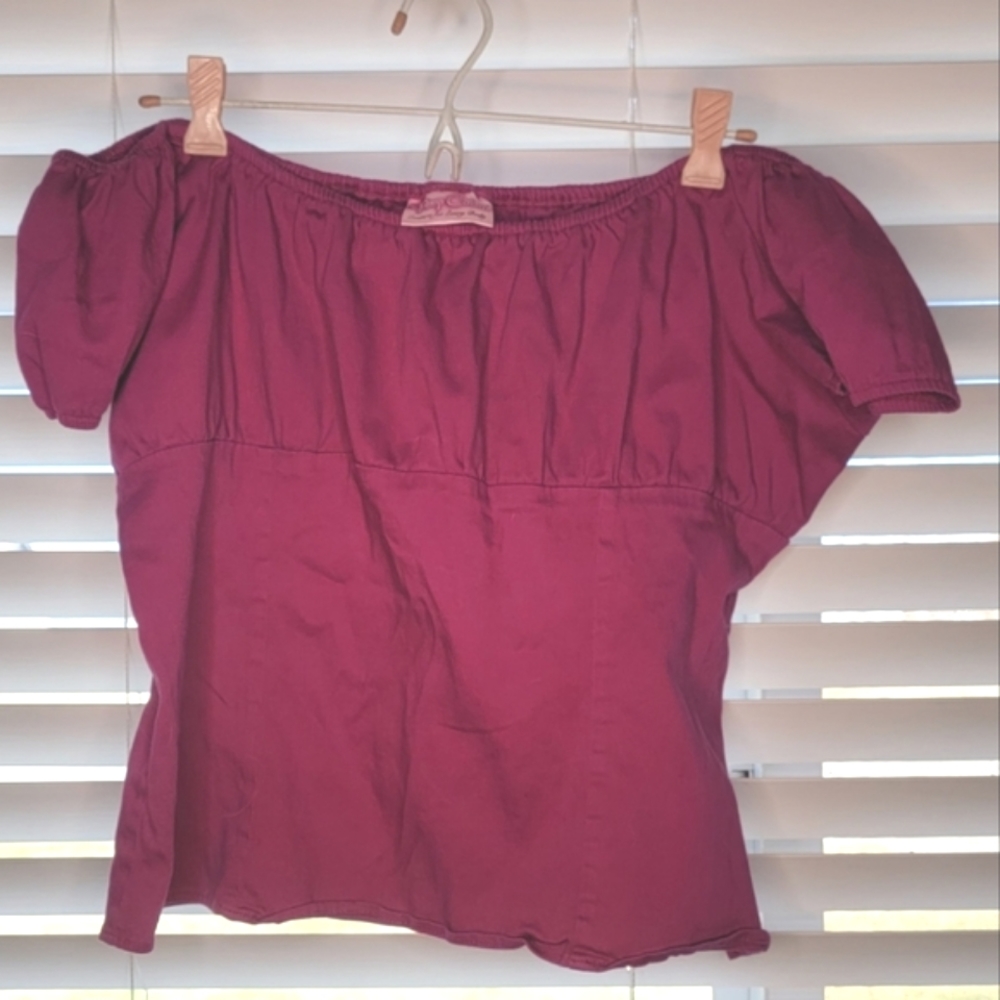 Pinup Couture Peasant Top